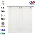 72 pulg. X 80 pulg Princeton Smooth Compuesto doble puerta de granero con puerta corredera Hardware Kit